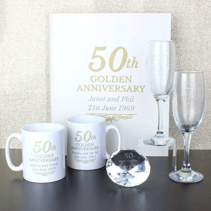 Personalised 50th Golden Anniversary Traditional Album