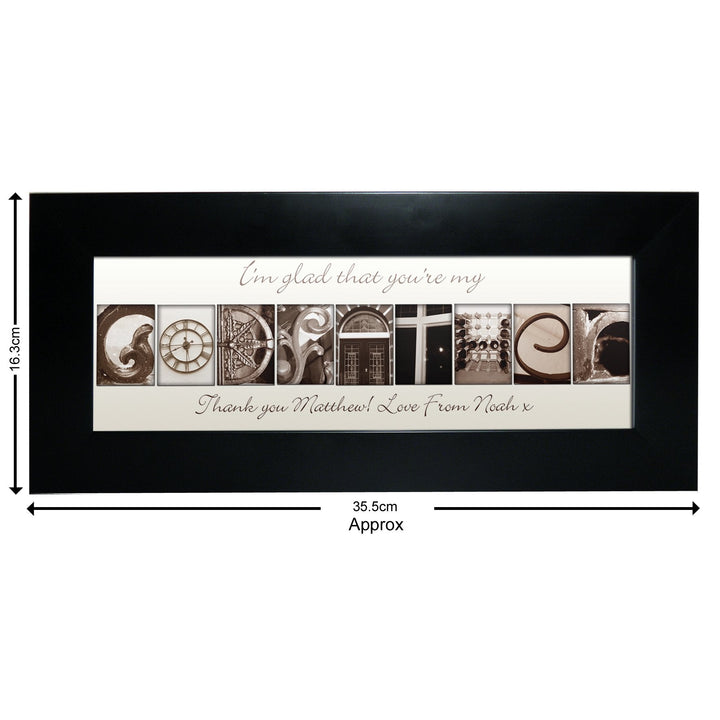 Personalised Affection Art Godfather Small Frame