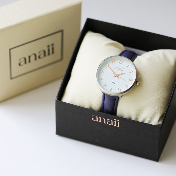 Personalised Anaii Watch In Orchid Purple