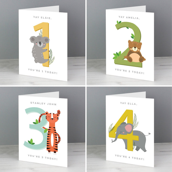 Personalised Animal Birthday Card