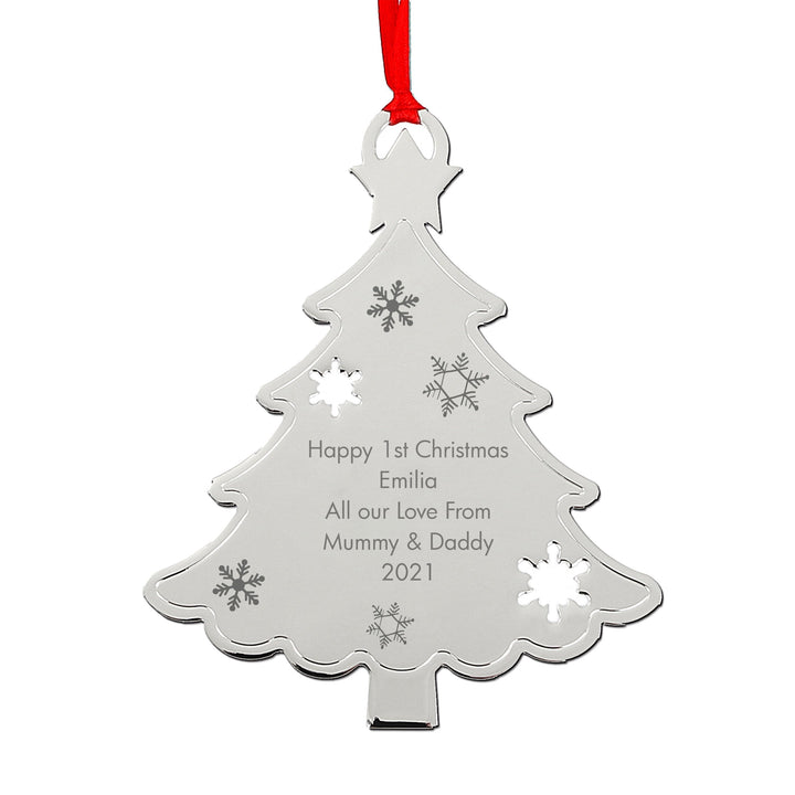 Personalised Any Message Christmas Tree Decoration