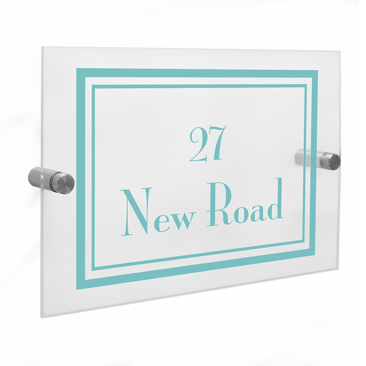 Personalised Art Deco Acrylic House Sign