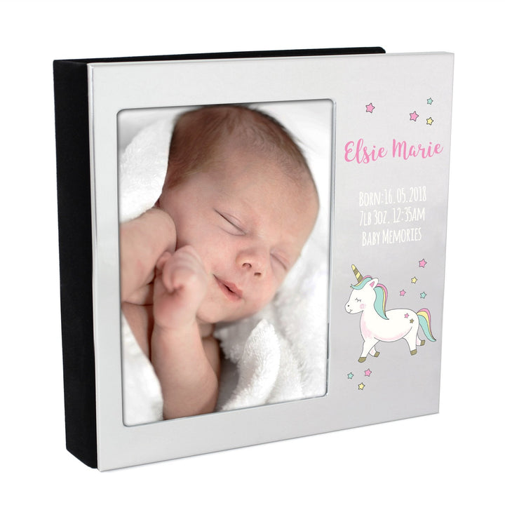 Personalised Baby Unicorn 4x6 Photo Frame Album