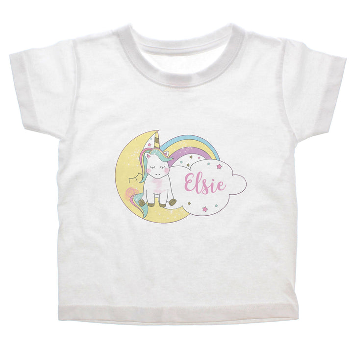 Personalised Baby Unicorn T shirt 1-2 Years