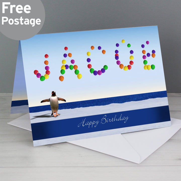 Personalised Balloon Card