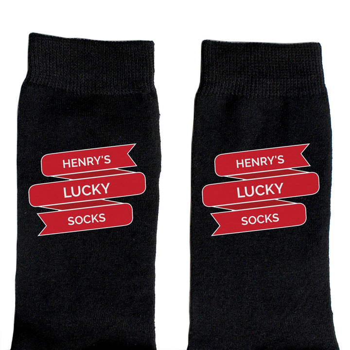 Personalised Banner Design Mens Socks