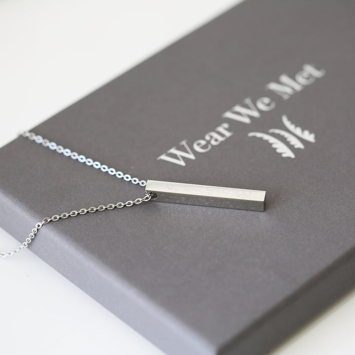 Personalised Bar Necklace