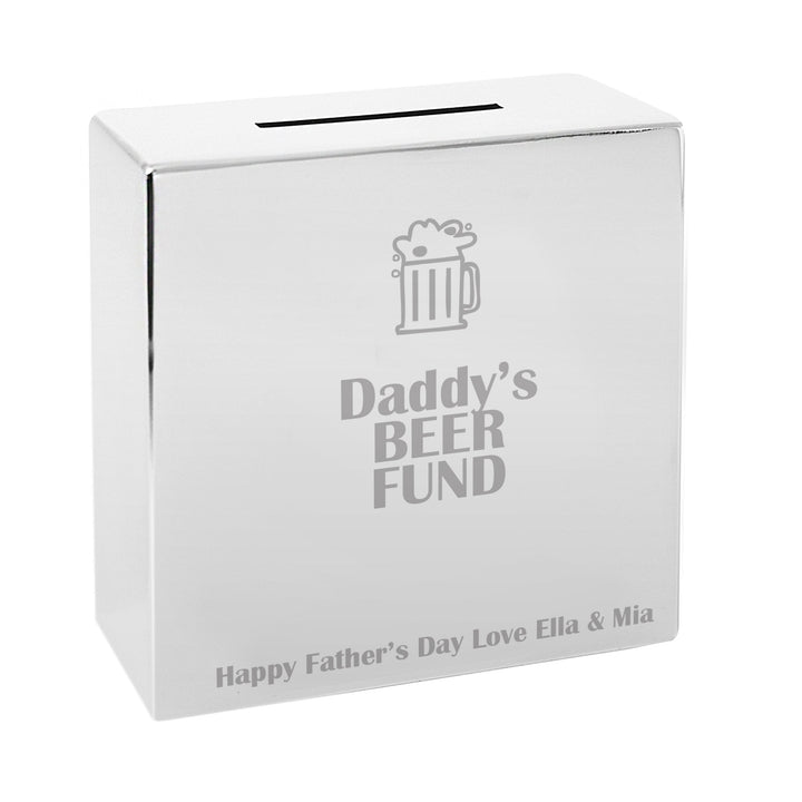Personalised Beer Square Money Box
