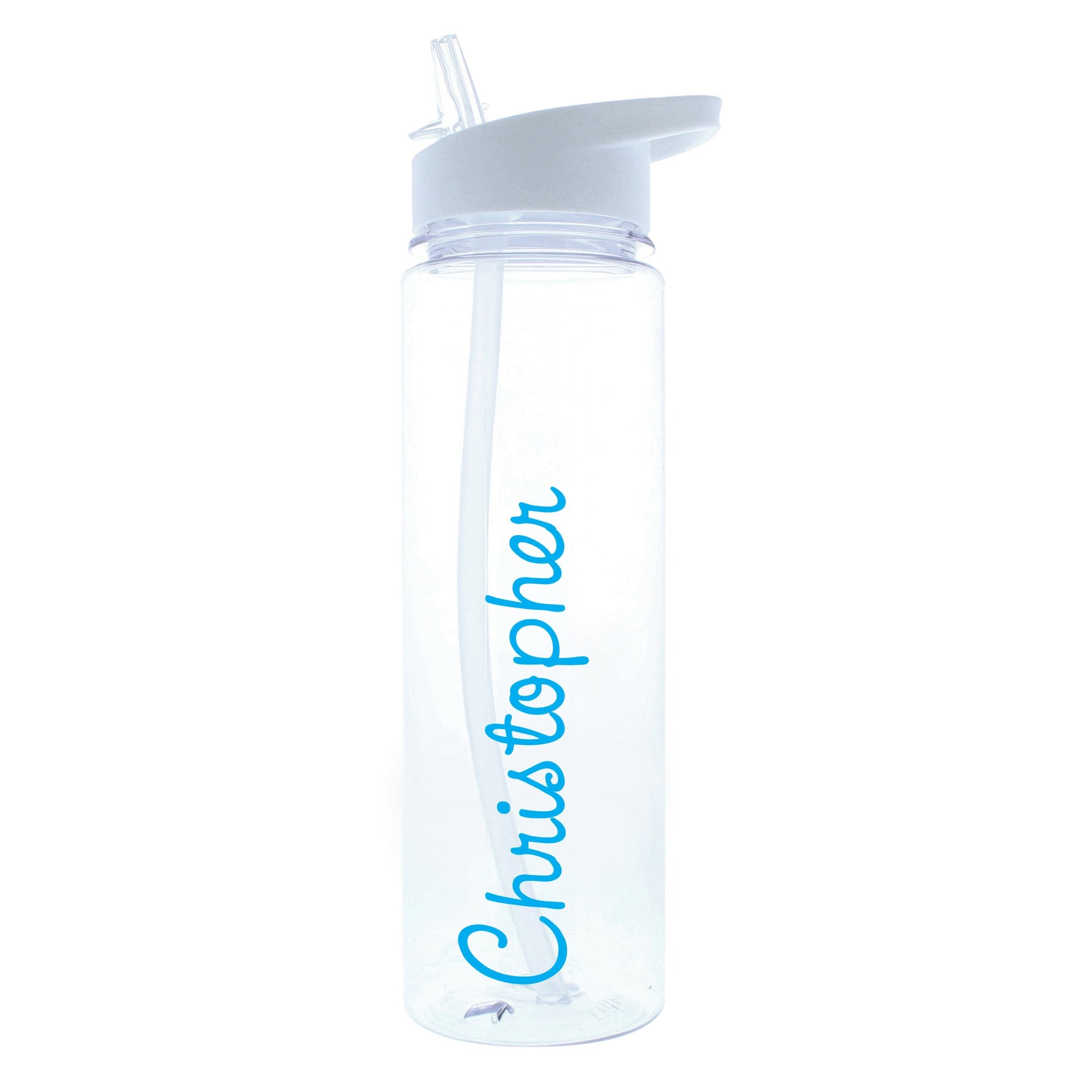 Personalised Blue Name Island Water Bottle