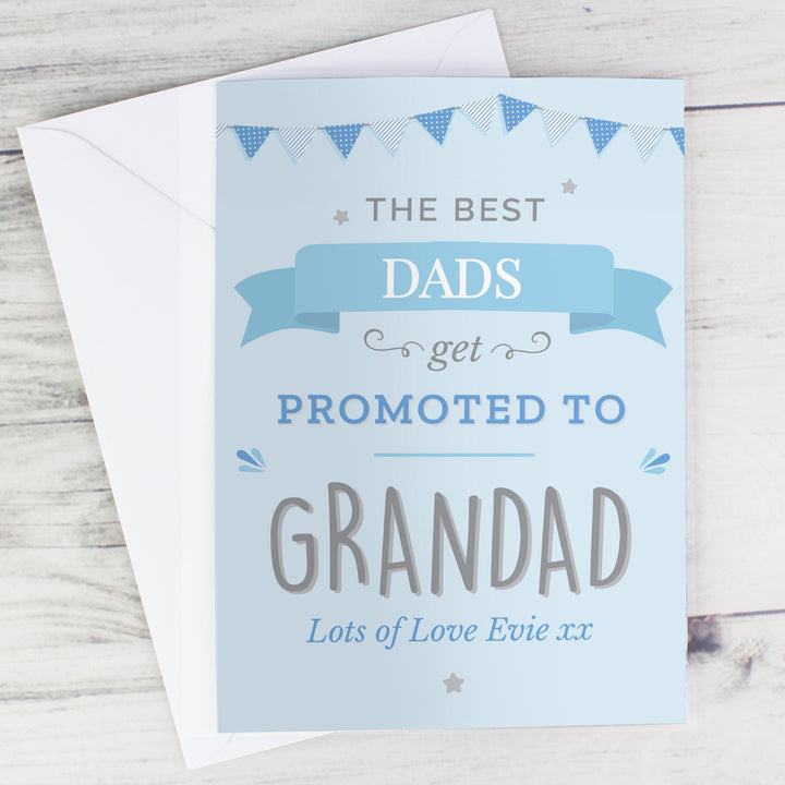 Personalised Blue Promoted to Card