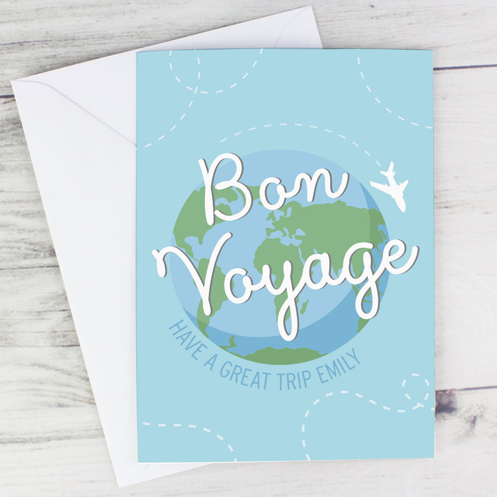 Personalised Bon Voyage Card