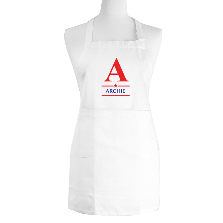 Personalised Boys Initial Children's Apron