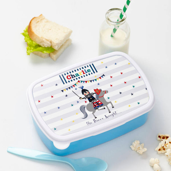 Personalised Brave Knight Lunch Box