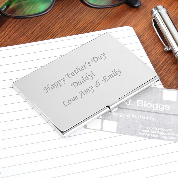 Personalised Business Card Holder