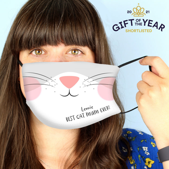 Personalised Cat Face Covering