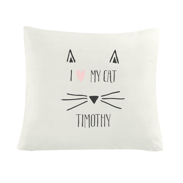 Personalised Cat Features Cushion Cover