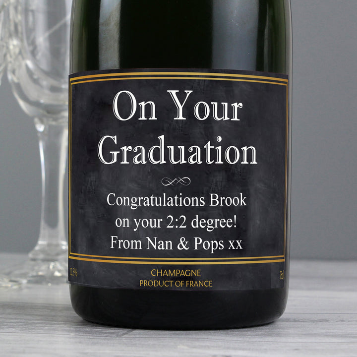 Personalised Chalkboard Champagne