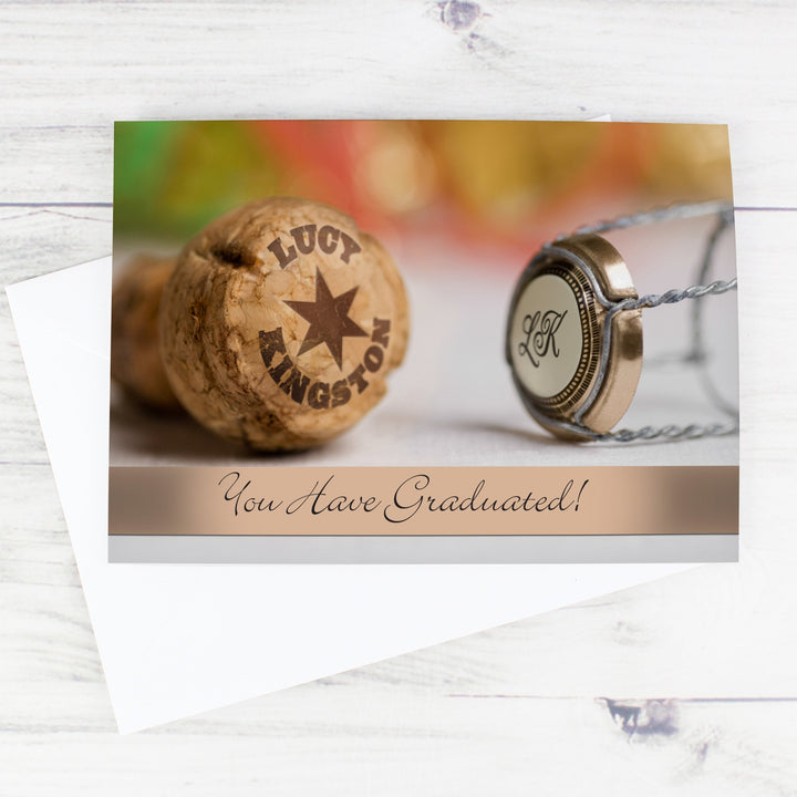 Personalised Champagne Card