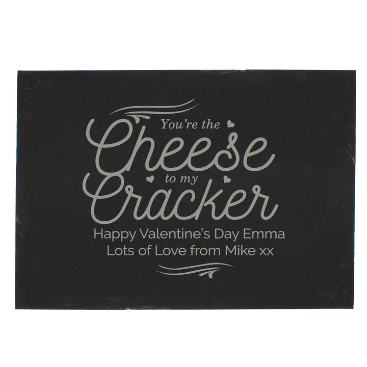 Personalised Cheese To My Cracker Slate Cheese Board
