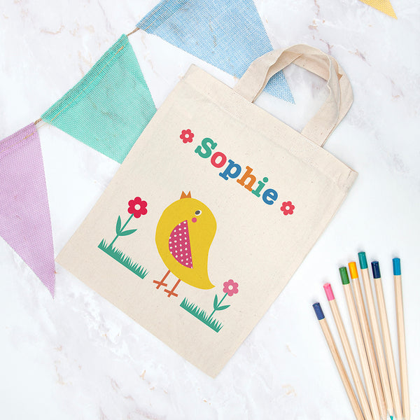 Personalised Child's Chick Party Bag