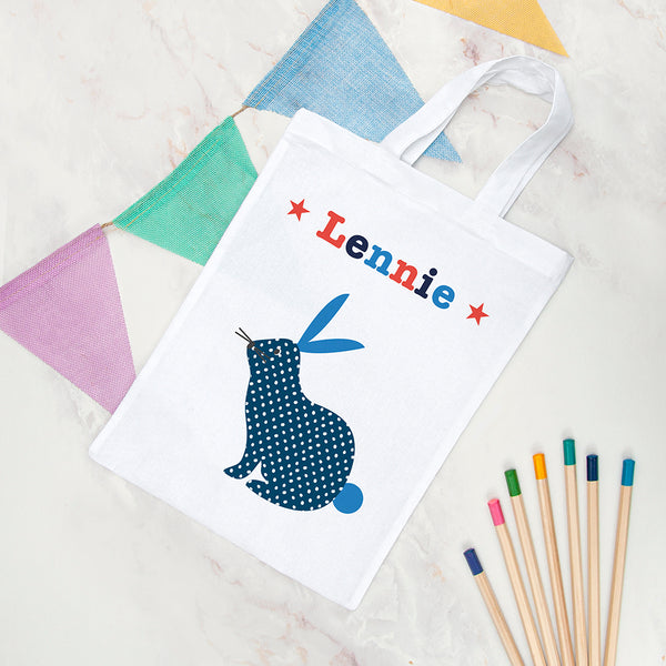 Personalised Child's Rabbit Party Bag