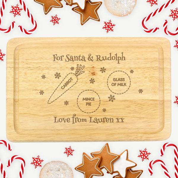 Personalised Christmas Eve Mince Pie Board