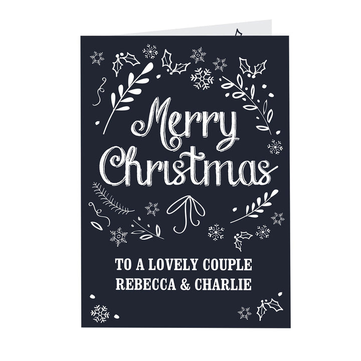 Personalised Christmas Frost Card