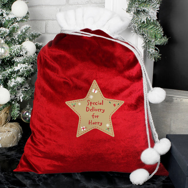Personalised Christmas Gifts Childen's Children's Christmas Sack