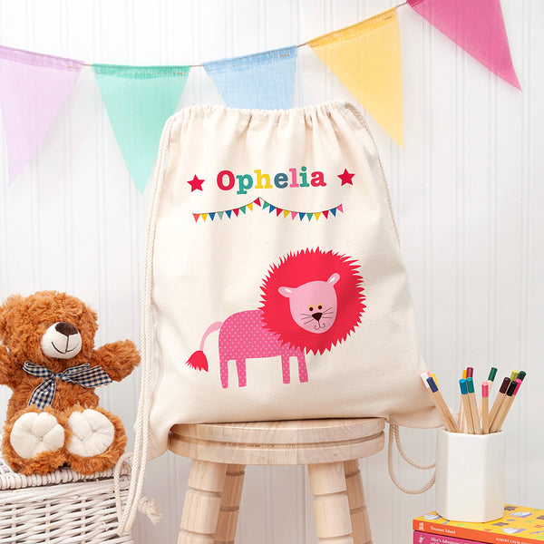 Personalised Circus Cotton Nursery Bag