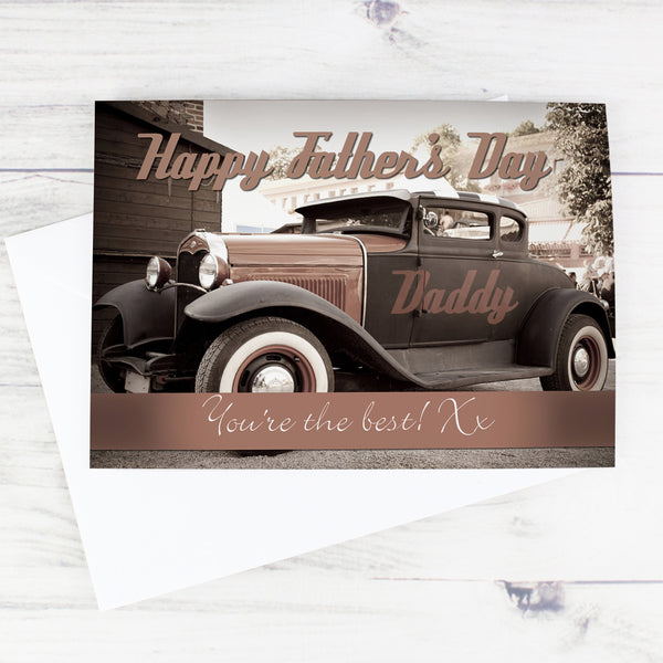 Personalised Classic Car Father's Day Card