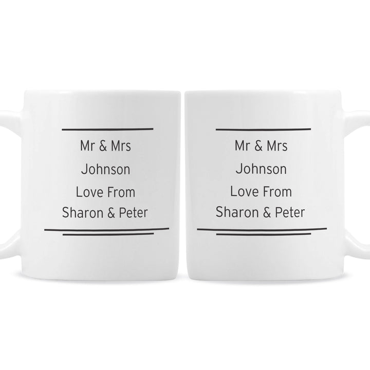 Personalised Classic Mug Set