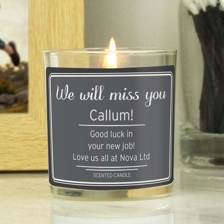Personalised Classic Scented Jar Candle - Personalised Jar Candles