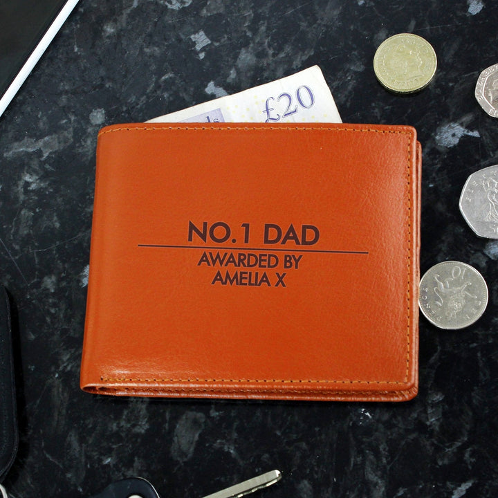 Personalised Classic Tan Leather Wallet