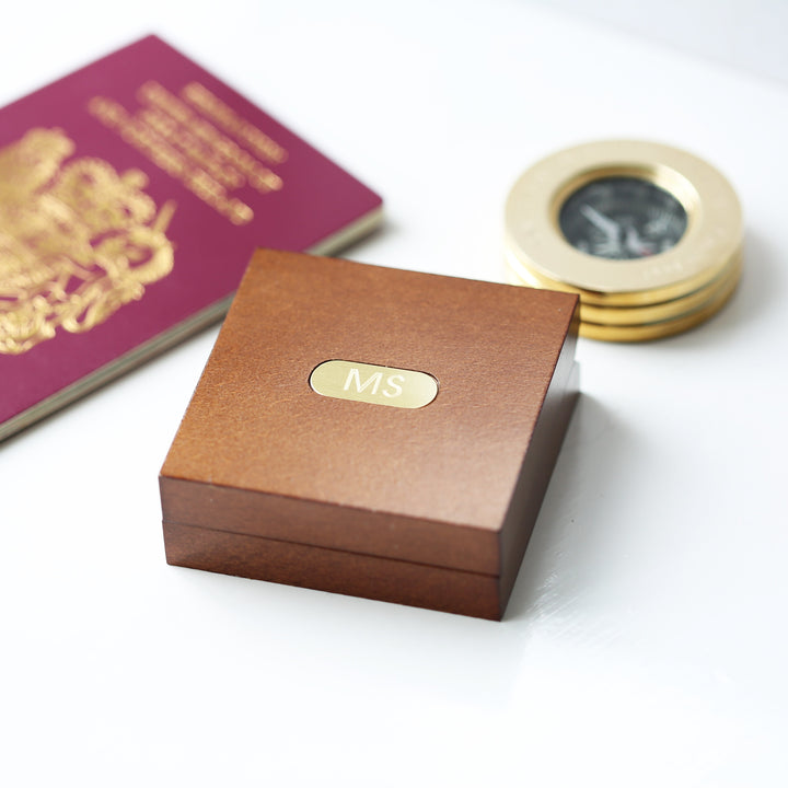 Personalised Compass With Timber Box