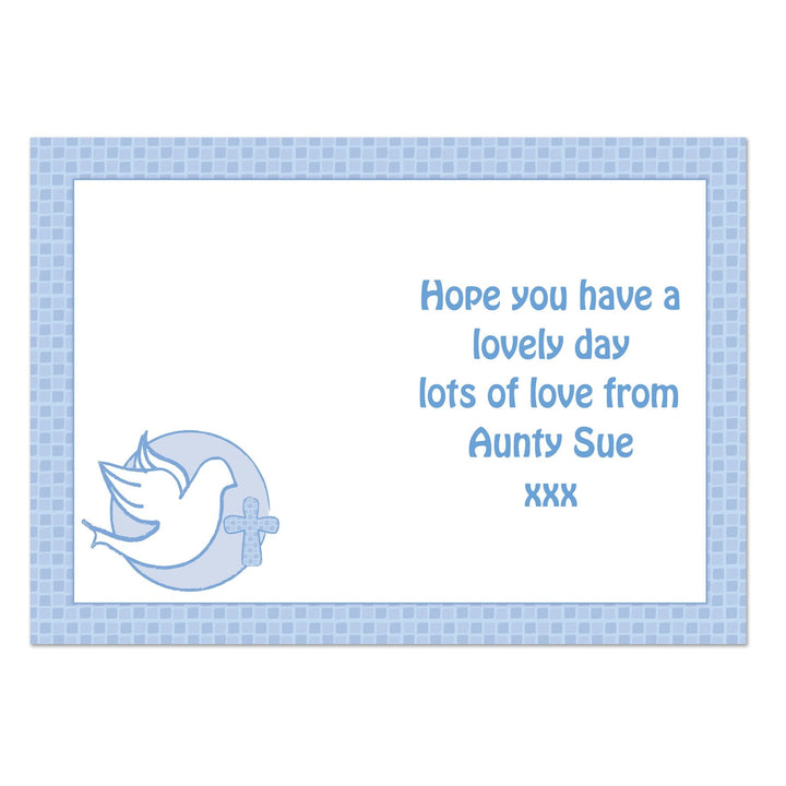Personalised Confirmation Card-Blue