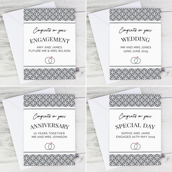 Personalised Couple Congratulations Card