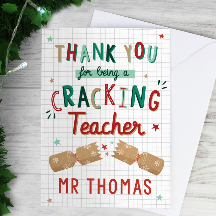 Personalised Cracking Teacher Card