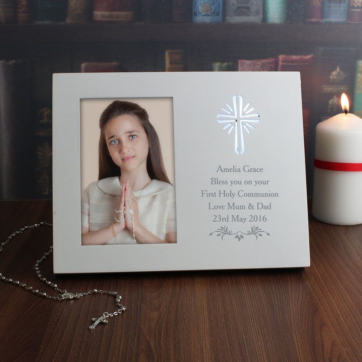 Personalised Cross Sentiments 4x6 Light Up Frame