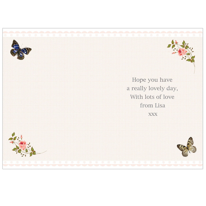 Personalised Delicate Butterfly Card