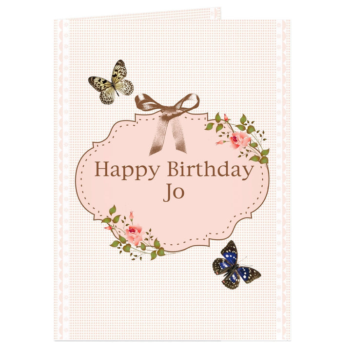 Personalised Delicate Butterfly Card