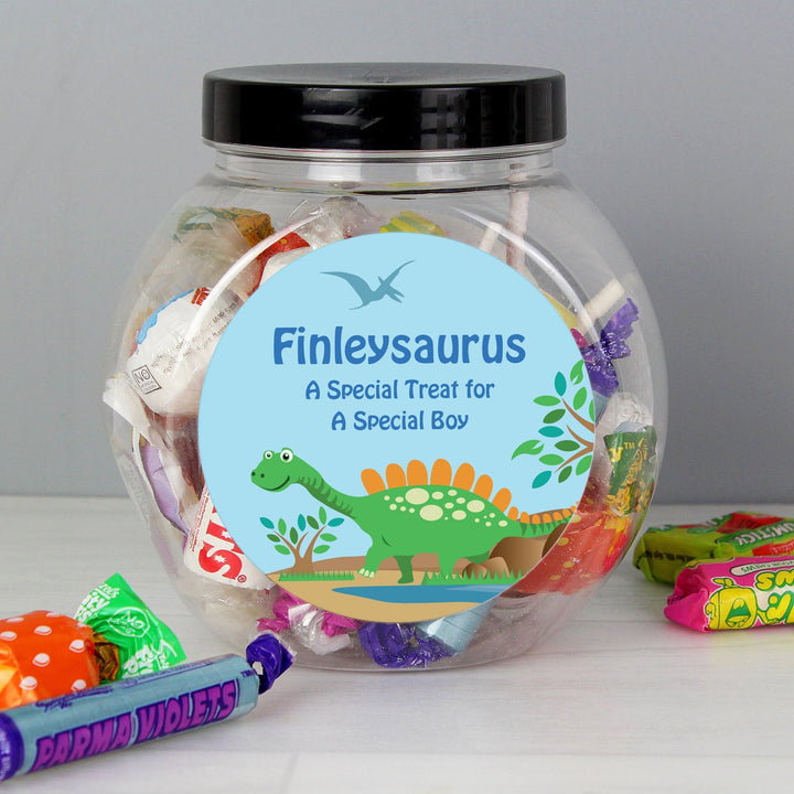 Personalised Dinosaur Sweets Jar