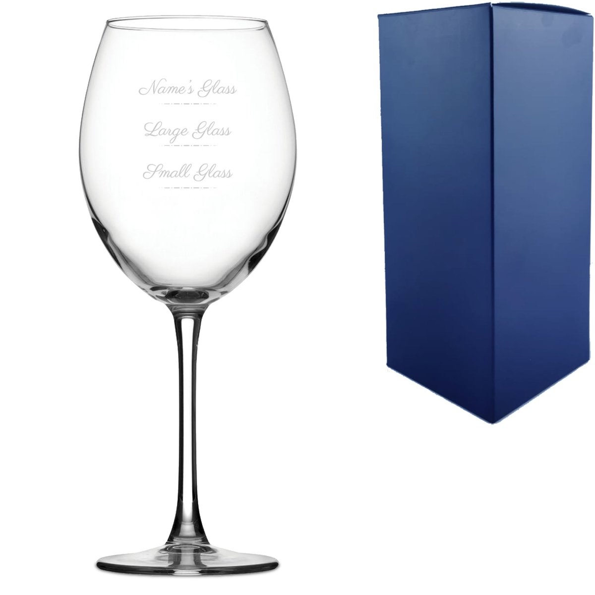 Buy Personalised Engraved Enoteca Wine Glass with Name's Glass Script ...