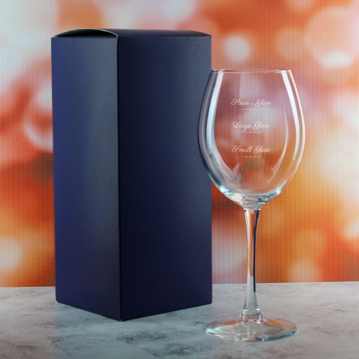 Buy Personalised Engraved Enoteca Wine Glass with Name's Glass Script ...