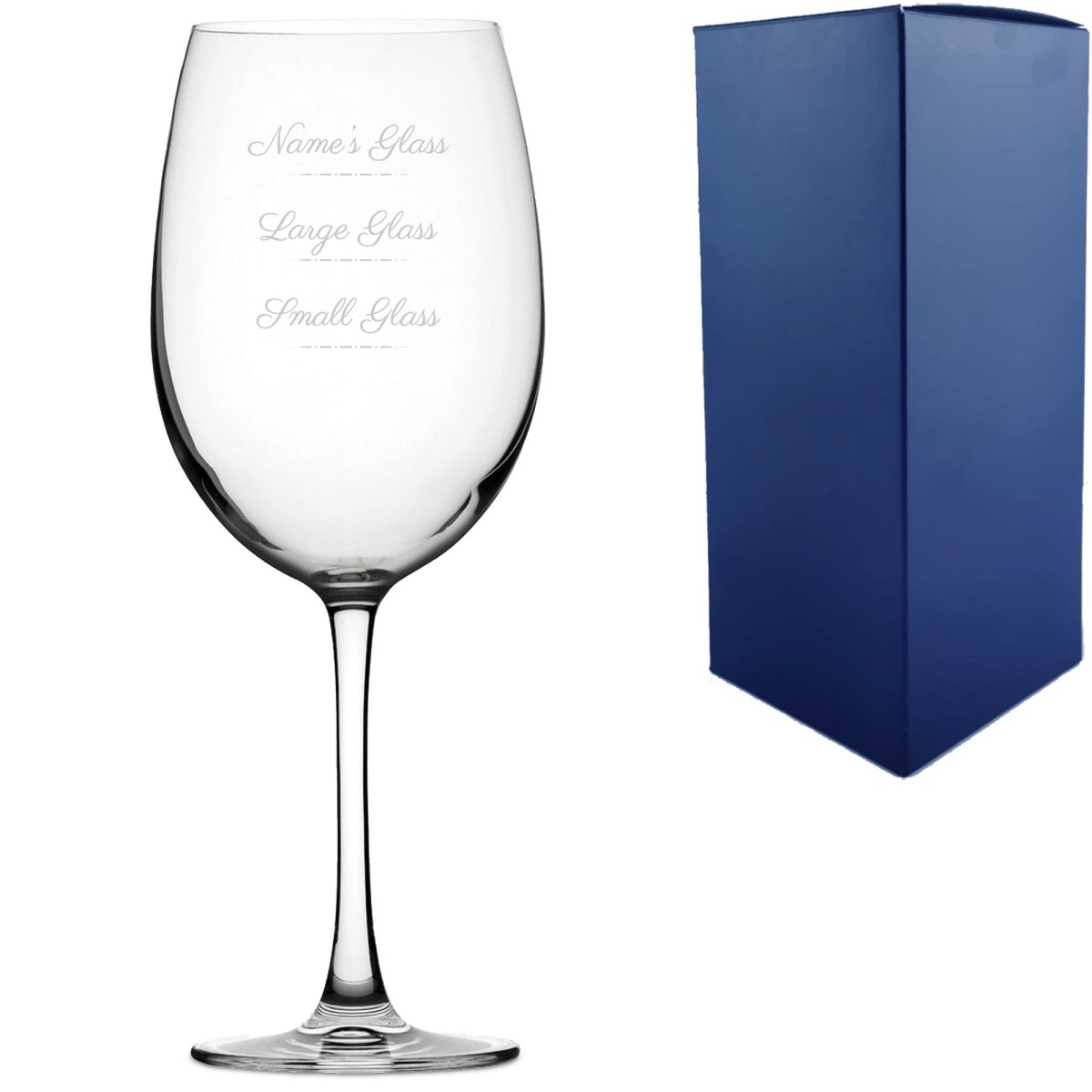 Scripted Glass Buy Personalised Engraved Reserva Wine Glass with Name's Glass Script ...