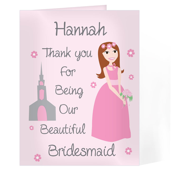 Personalised Fabulous Bridesmaid Card