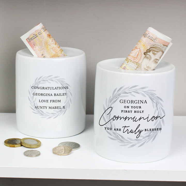 Personalised First Holy Communion Ceramic Money Box