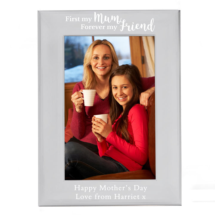 Personalised First My Mum...4x6 Silver Photo Frame