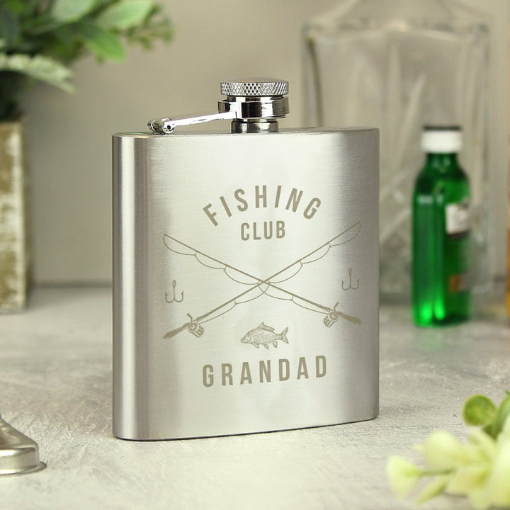 Personalised Fishing Hip Flask - Father's Day gift