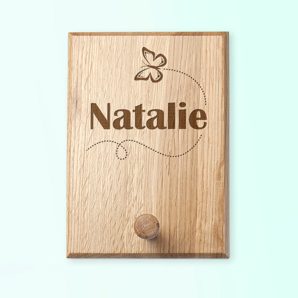 Personalised Flying Butterfly Peg Hook