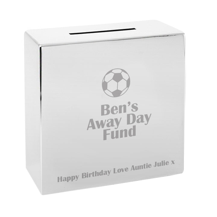 Personalised Football Square Money Box